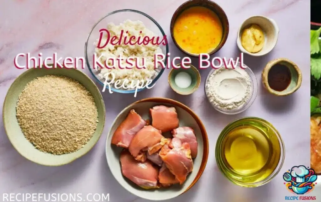 Easy Chicken Katsu Rice Bowl